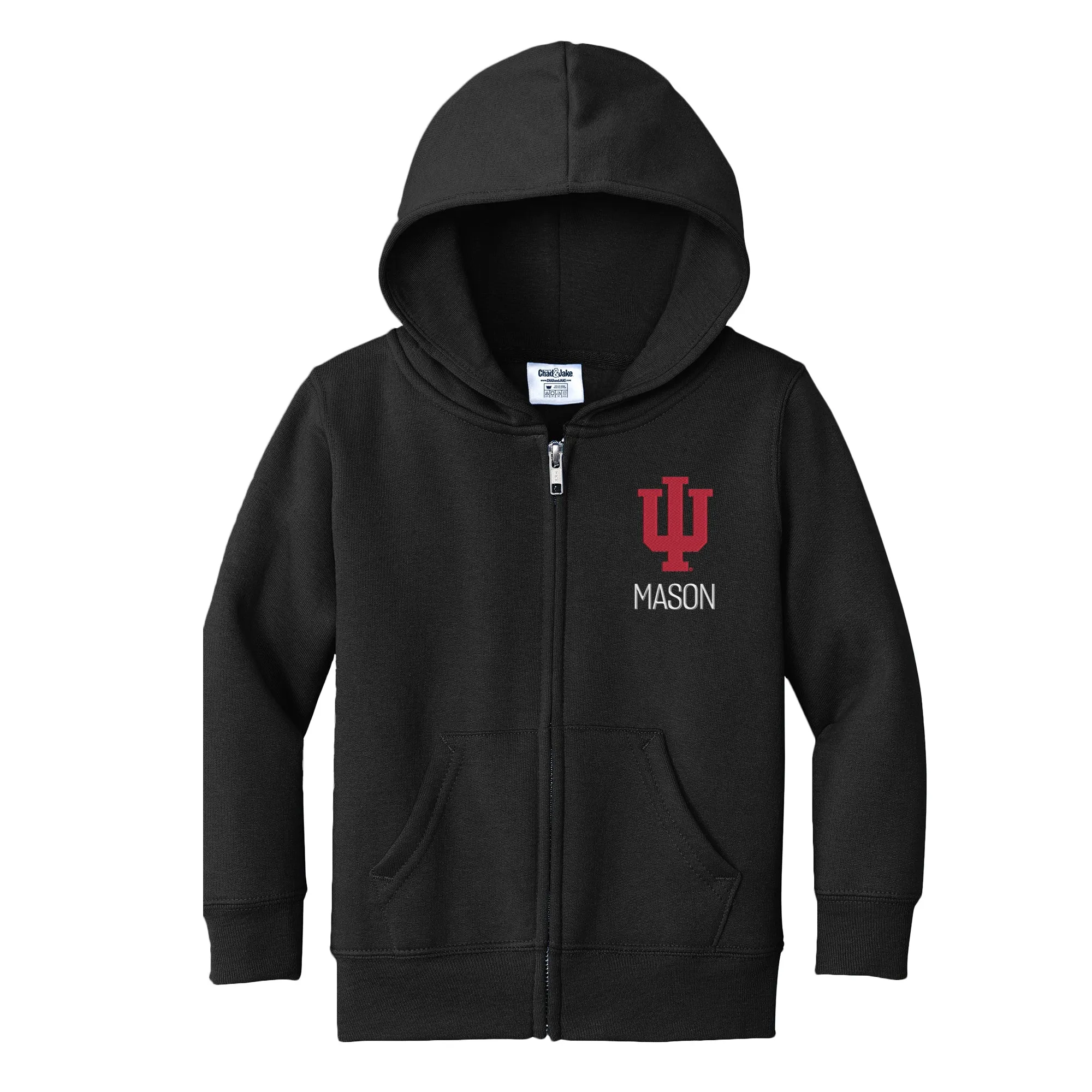 Personalized Indiana Hoosiers Toddler Full-Zip Sweatshirt