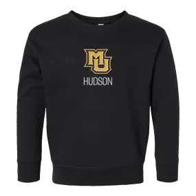 Personalized Marquette Golden Eagles Toddler Crewneck Sweatshirt