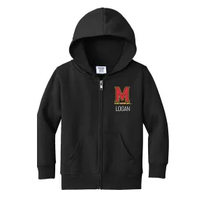 Personalized Maryland Terrapins M Toddler Full-Zip Sweatshirt