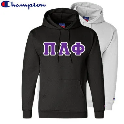 Pi Lambda Phi Champion Powerblend® Hoodie, 2-Pack Bundle Deal - Champion S700 - TWILL