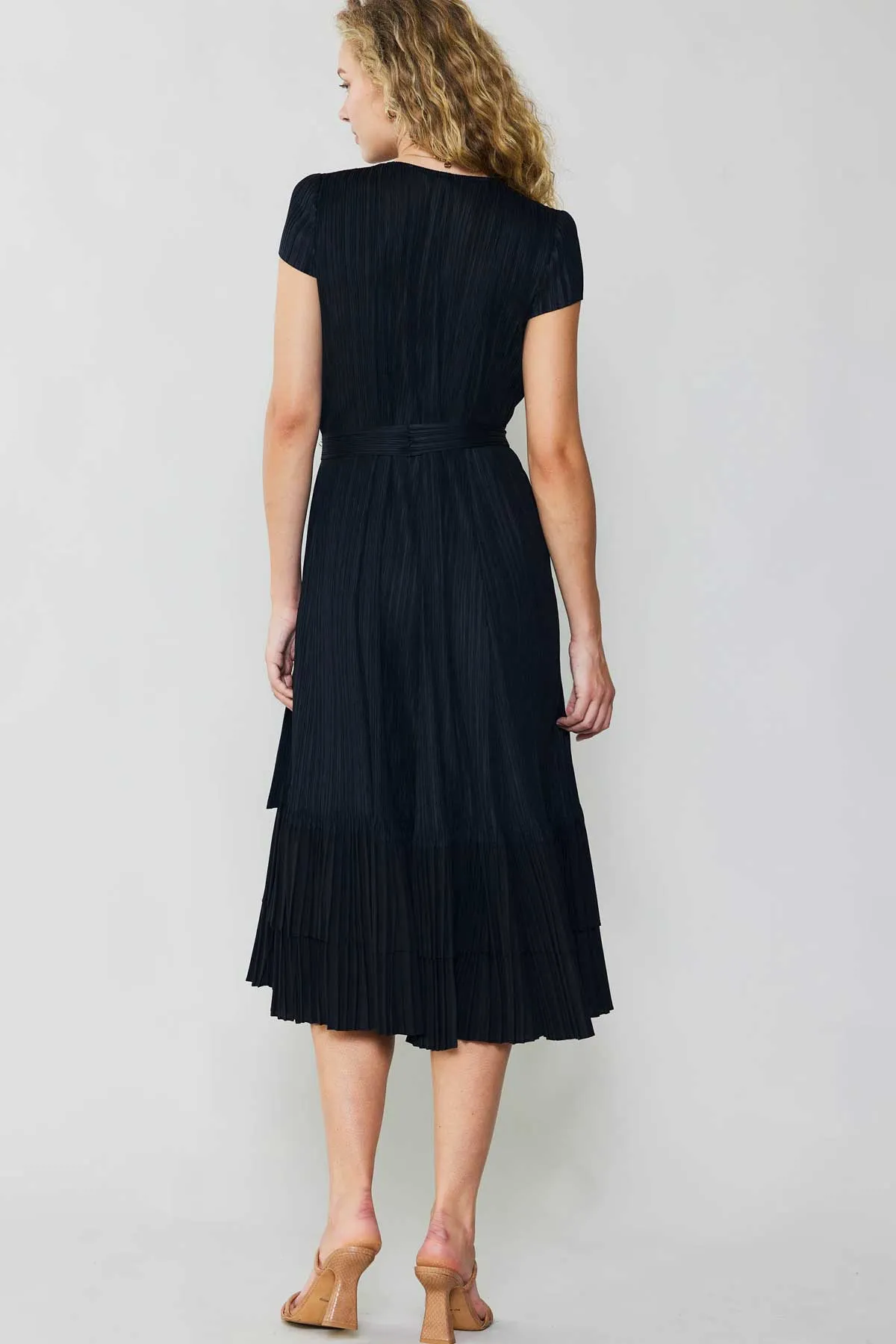 Pleated Midi Dress