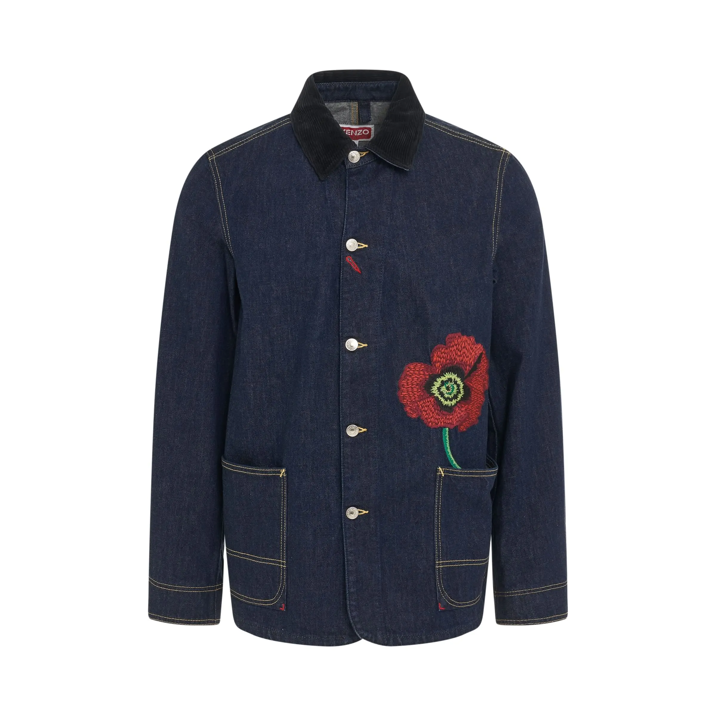 Poppy Workwear Denim Jacket in Ink