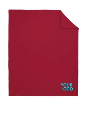 Port & Company Core Fleece Branded Blankets, Red