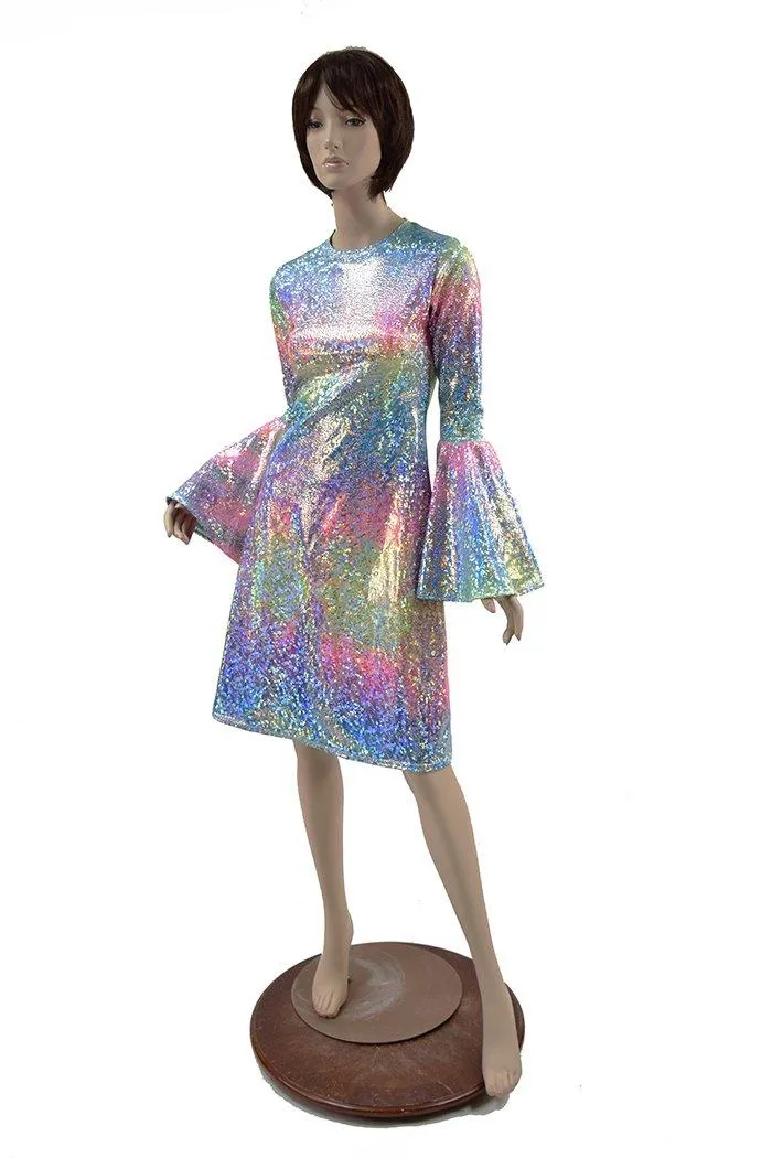 Rainbow Shattered Glass A-line Dress