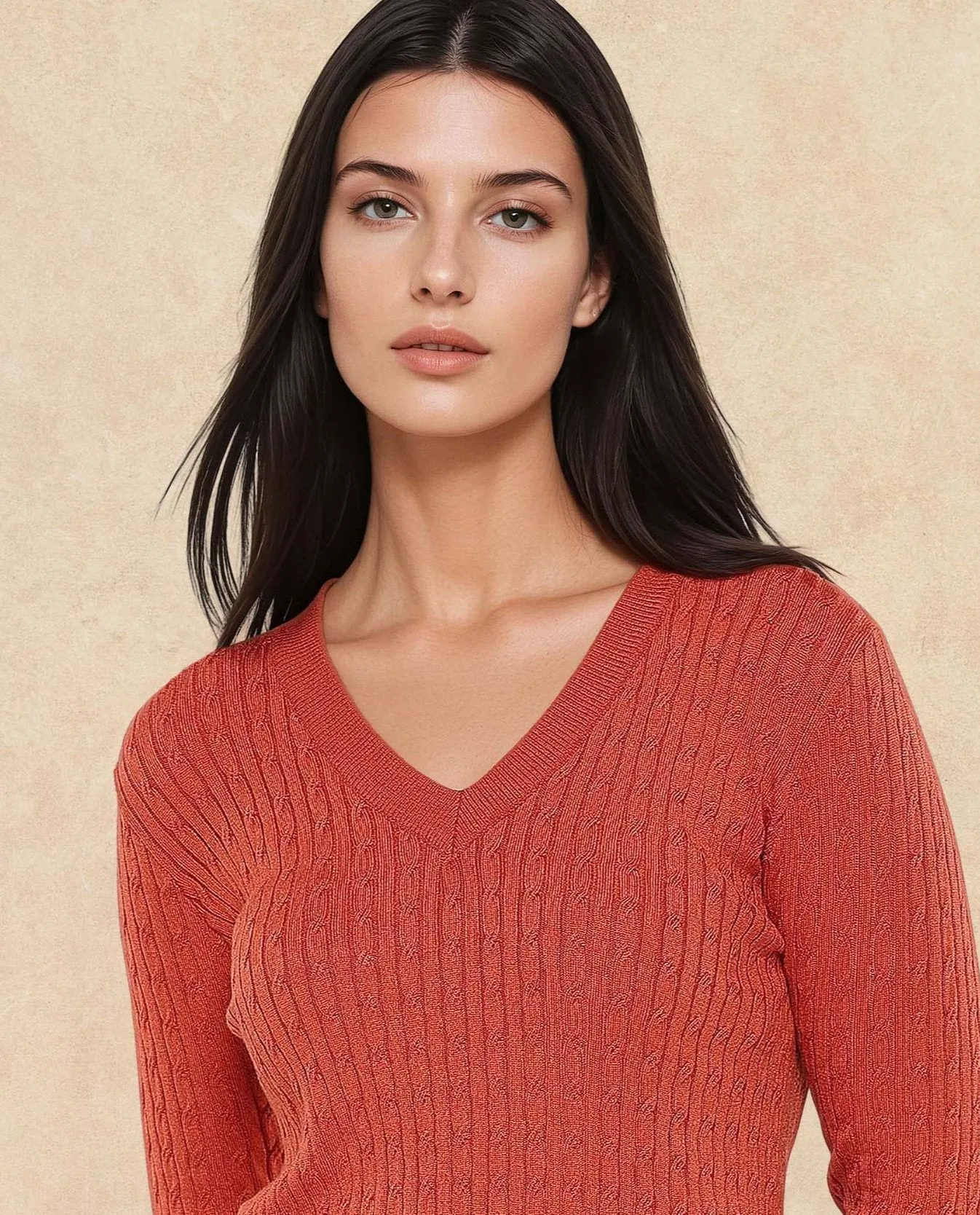 Rareism Women Izmit Orange Plain Top