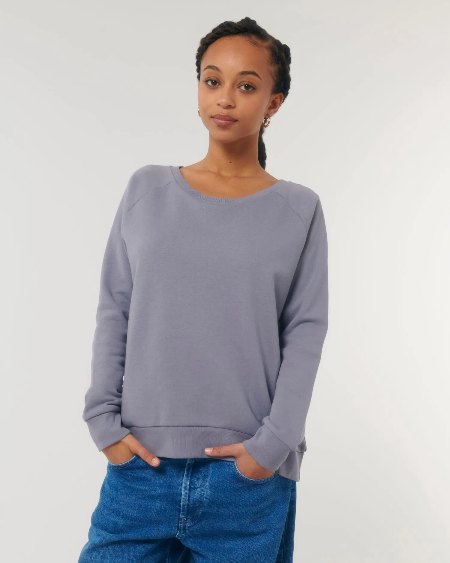 Relaxed Organic Women's Crewnecks Sweatshirt | Stella Dazzler STSW125