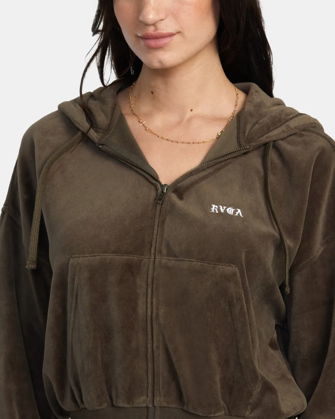 Ring Zip Hoodie - Major Brown