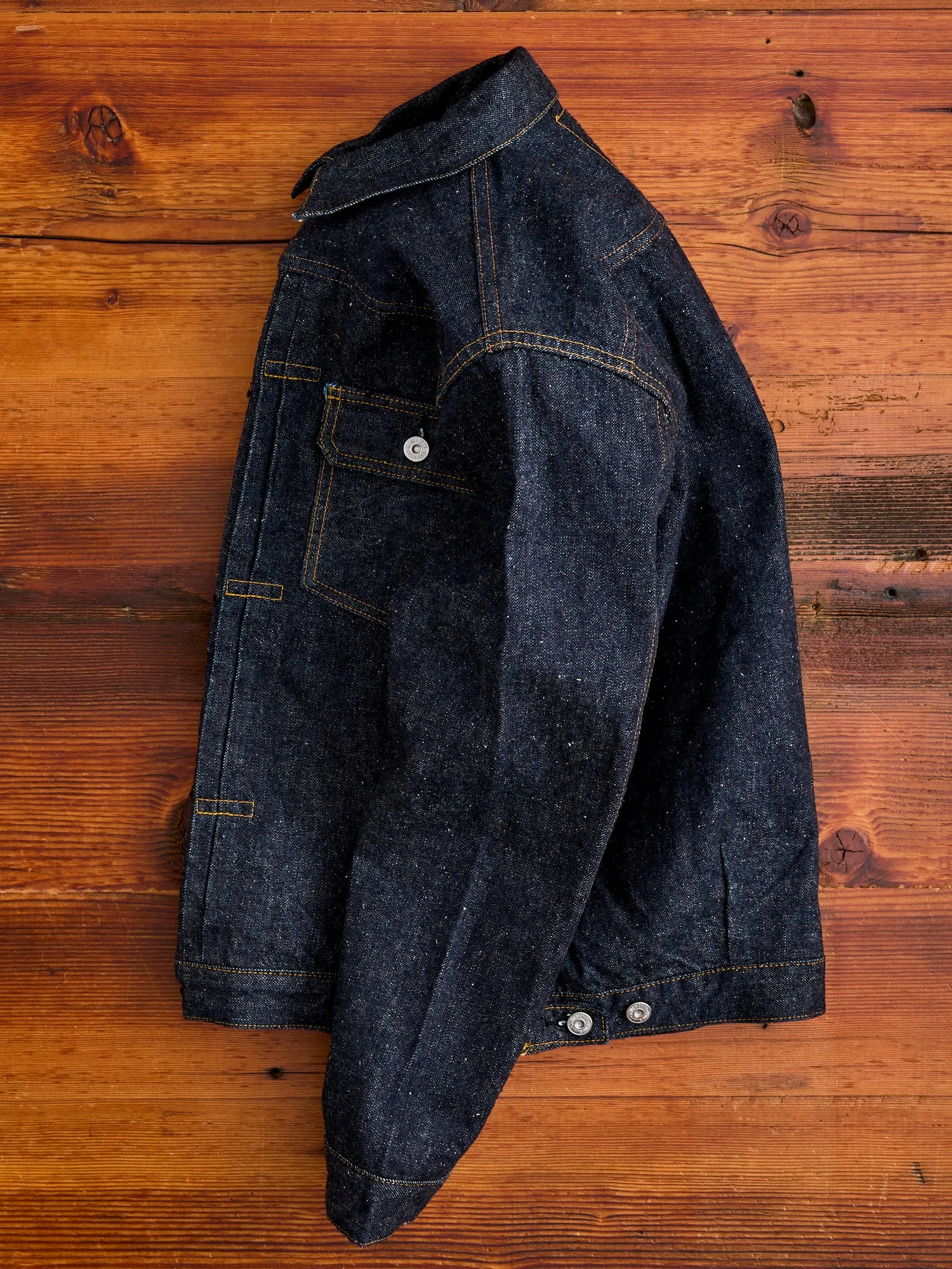 S5512PX15oz "Otokogi" Denim Type 1 Jacket in Indigo