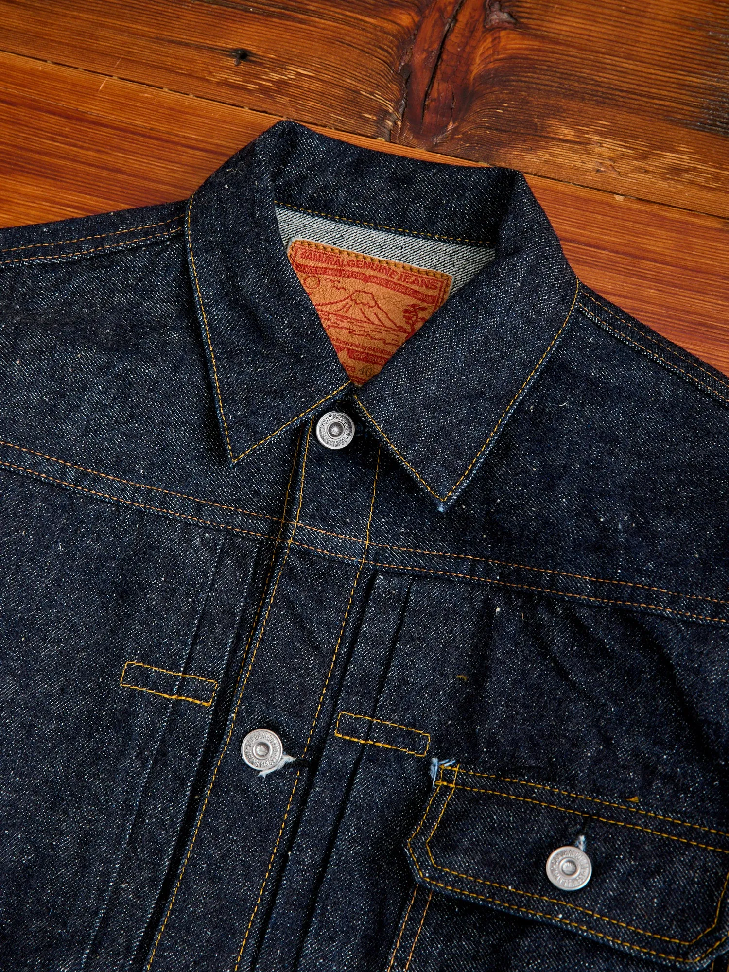 S5512PX15oz "Otokogi" Denim Type 1 Jacket in Indigo