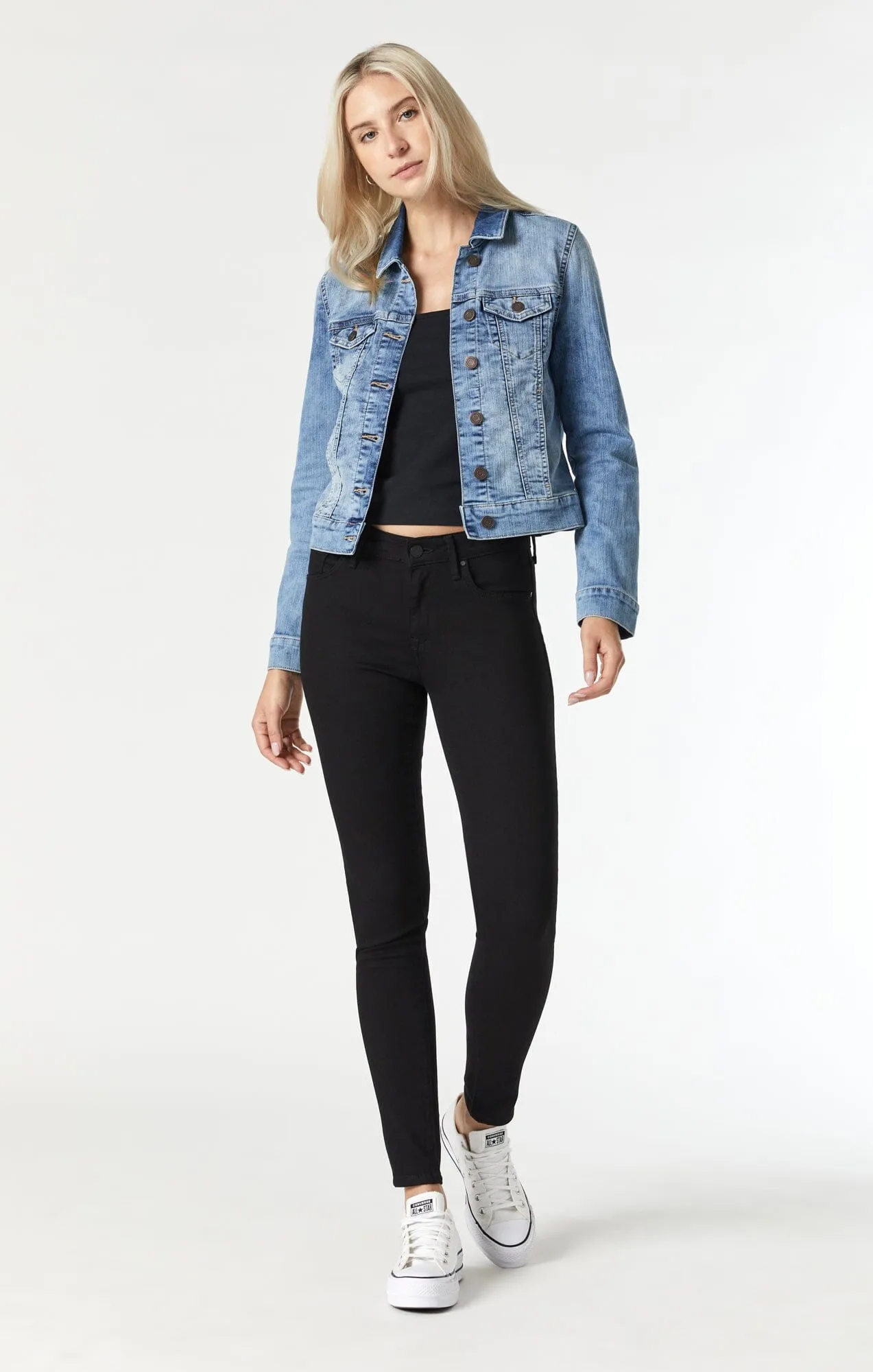 SAMANTHA DENIM JACKET IN BLEACH RANDOM NOLITA