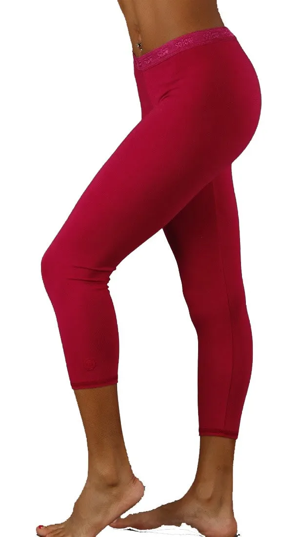 So Low Modal Crop Legging in Fuchsia