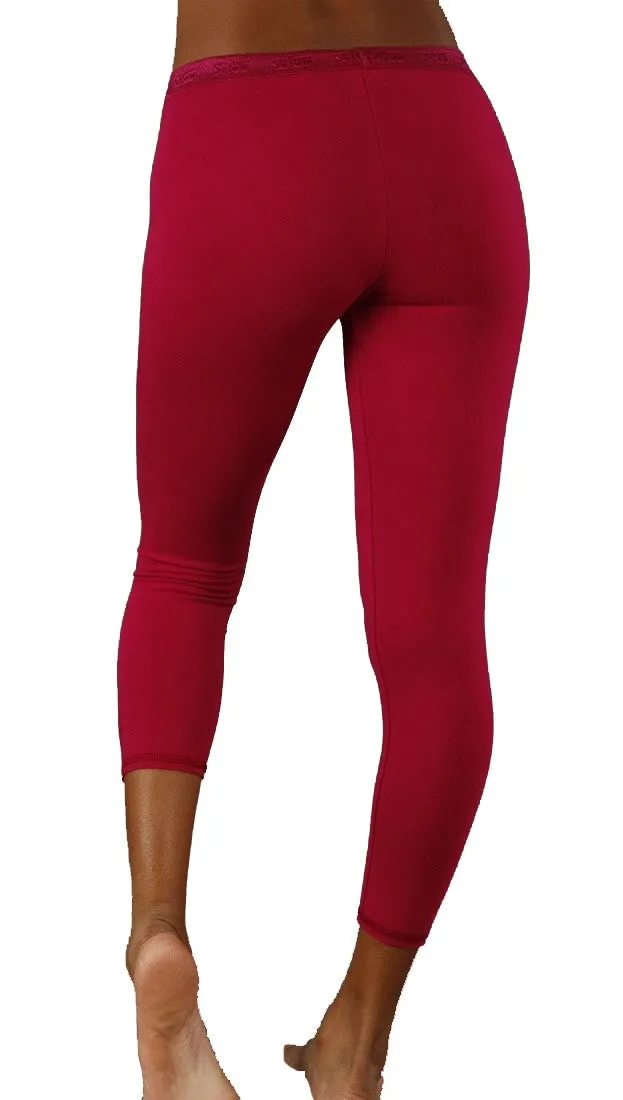 So Low Modal Crop Legging in Fuchsia