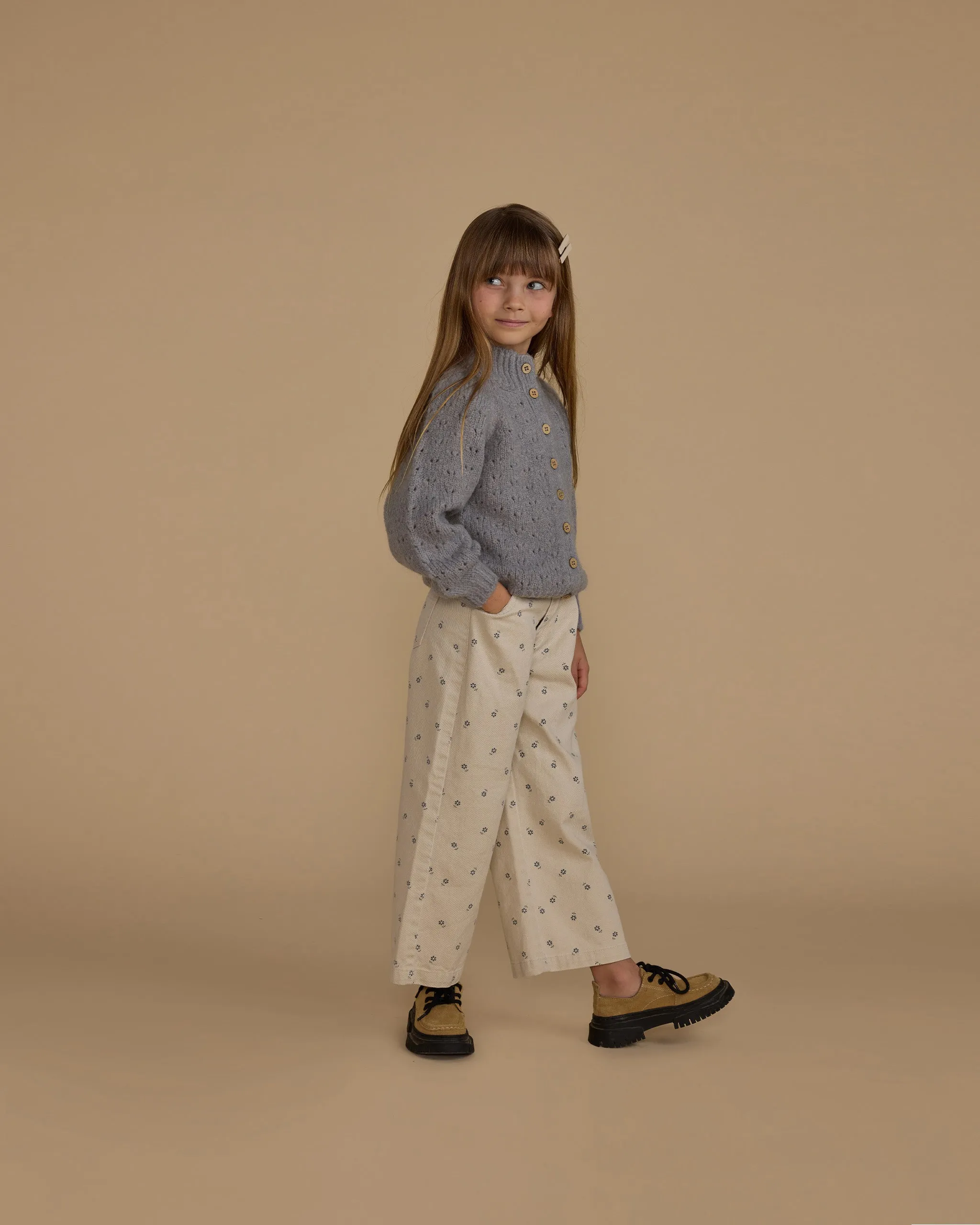 The Straight Leg Pant by Rylee   Cru - Blue Daisy - KIDS