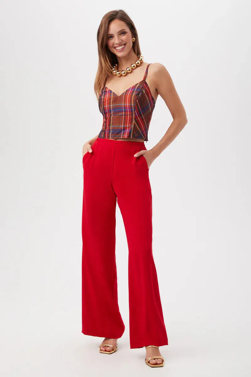 Trina Turk Tavia Georgette Wide Leg Pant