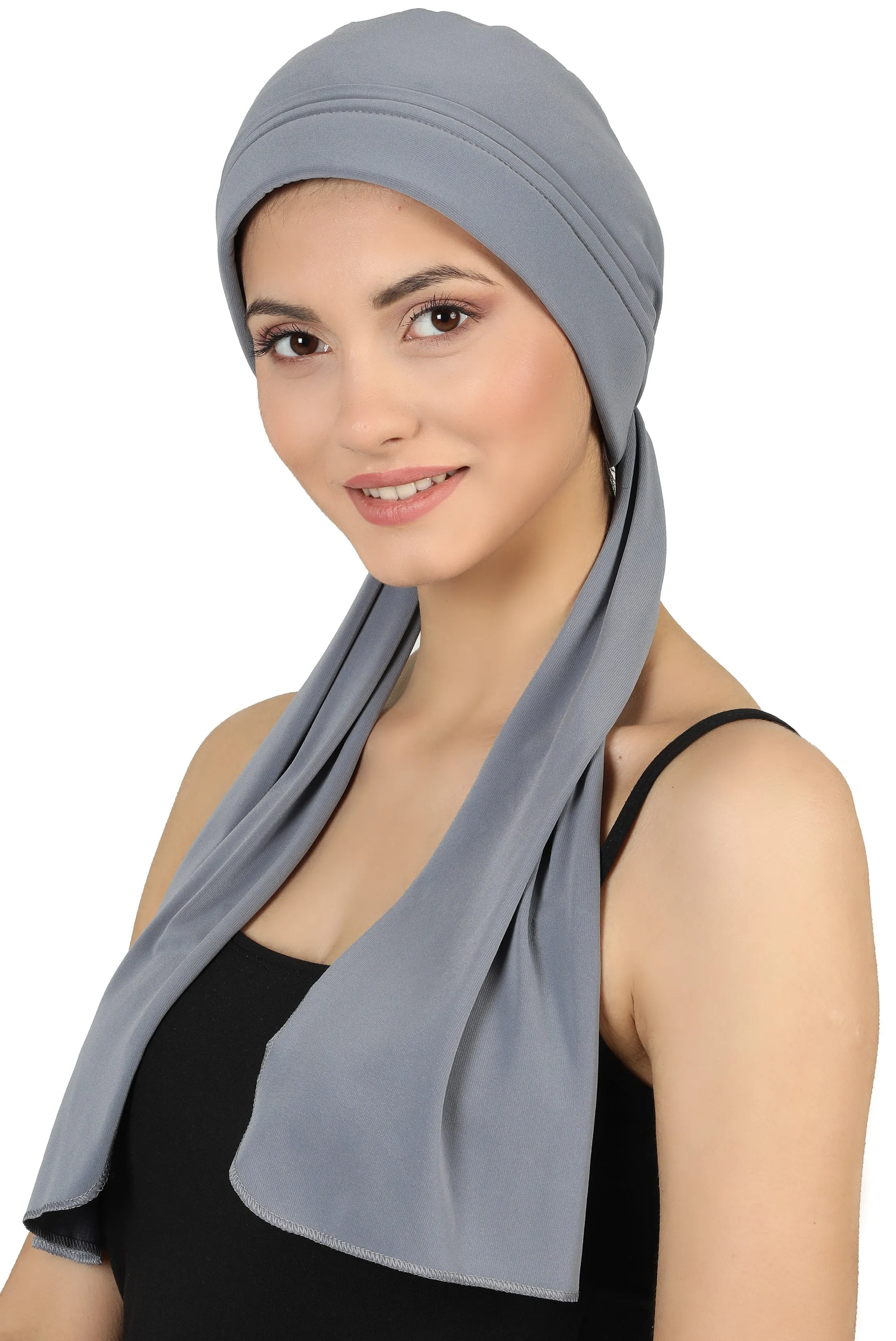 Versatile Headwear with Long Tails