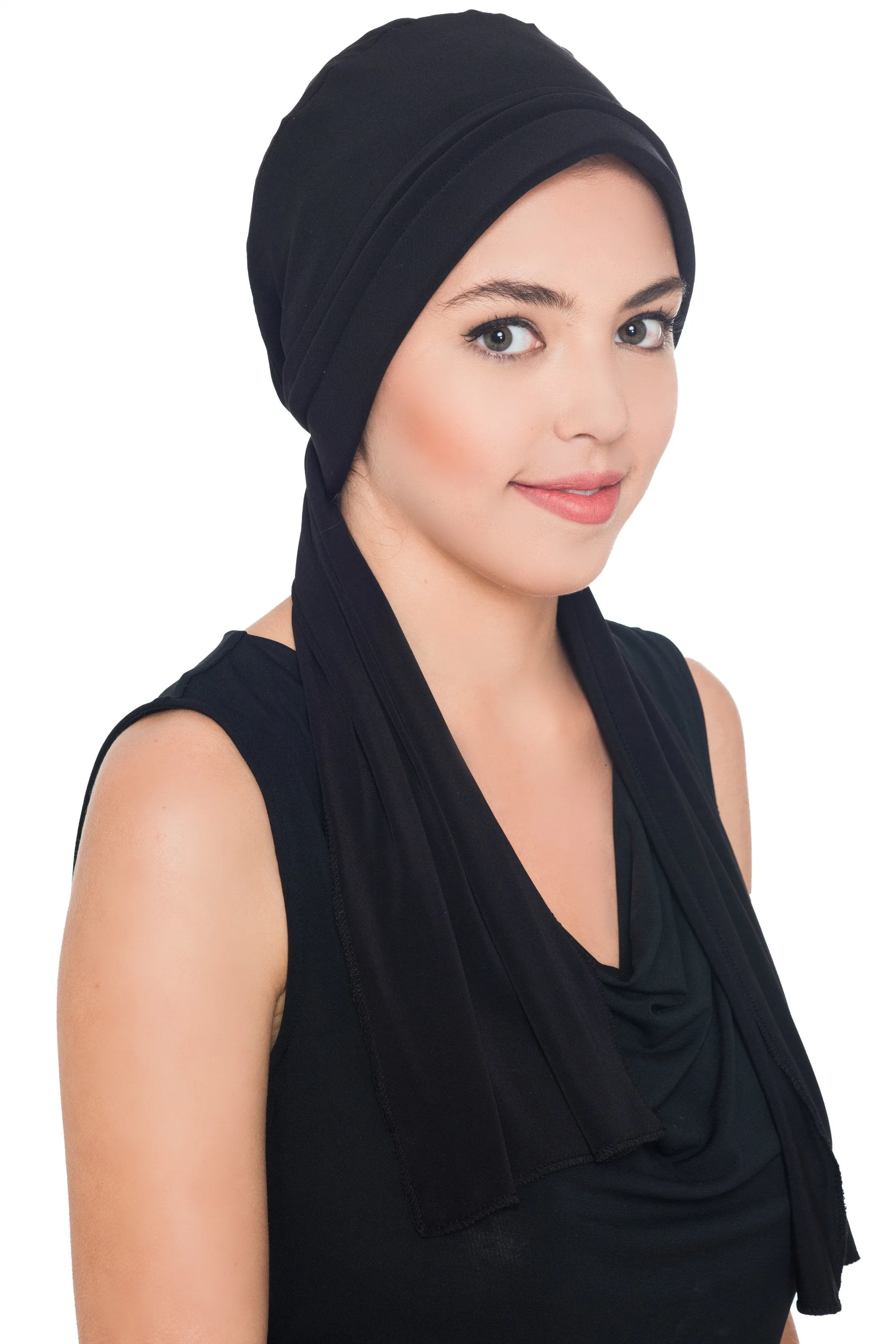 Versatile Headwear with Long Tails