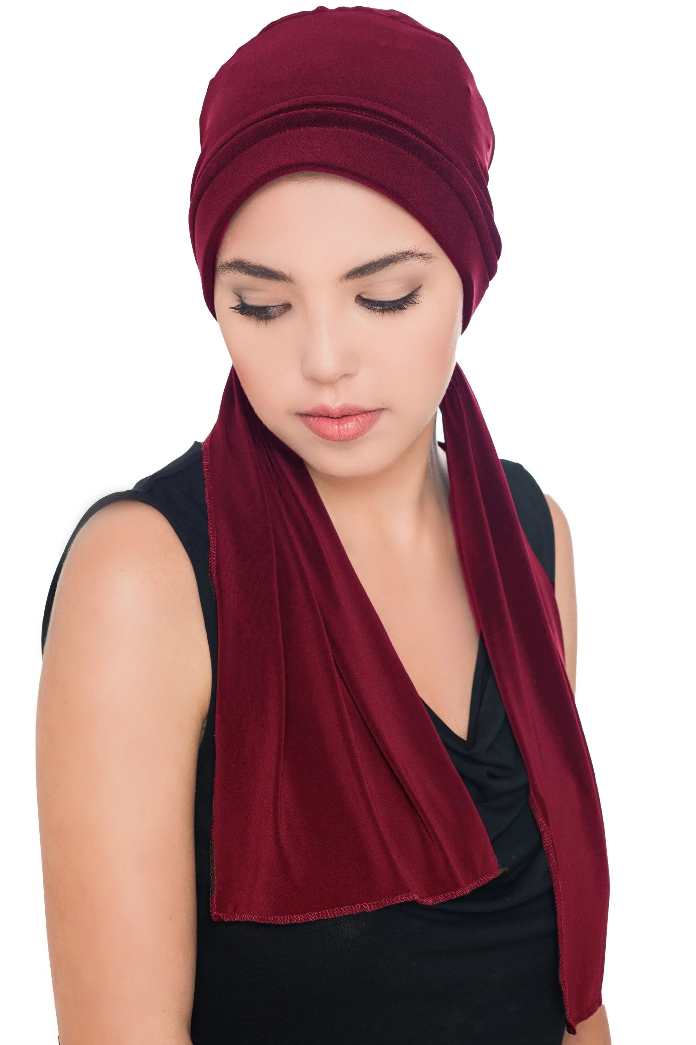 Versatile Headwear with Long Tails