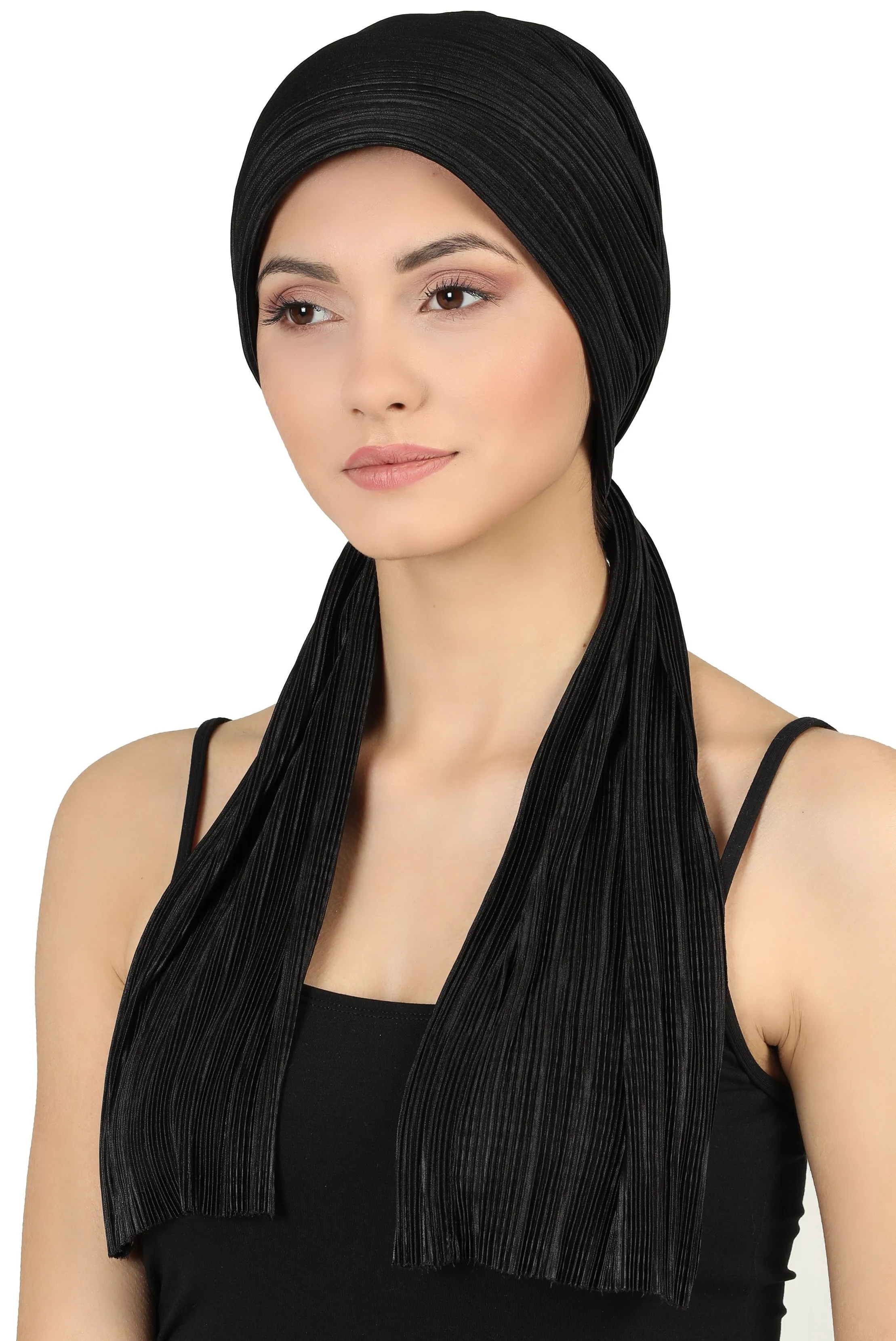 Versatile Headwear with Long Tails