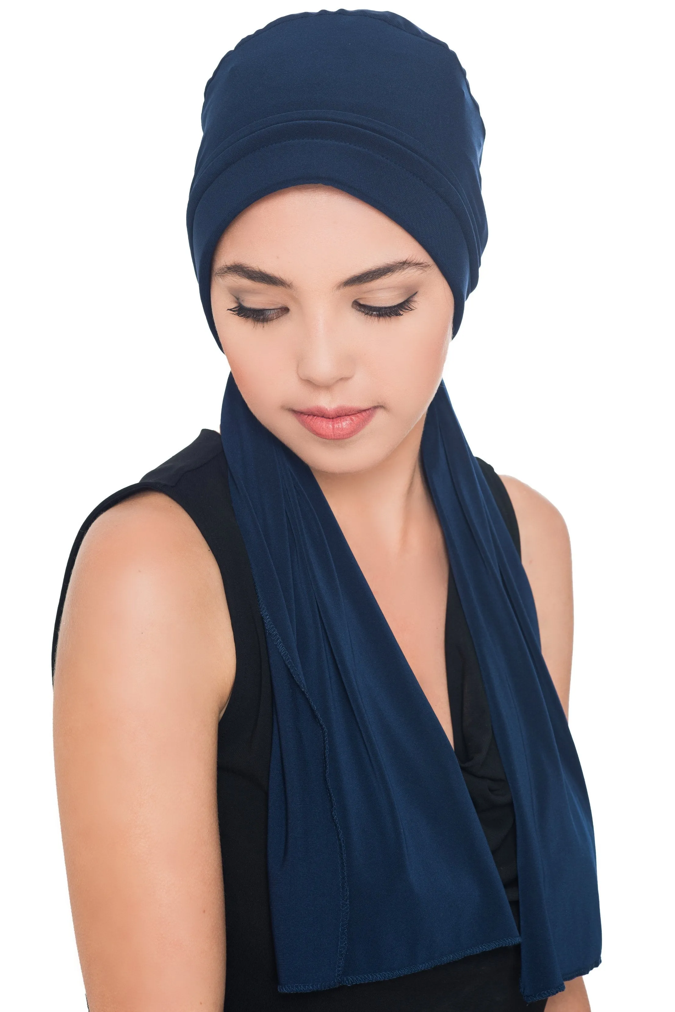 Versatile Headwear with Long Tails