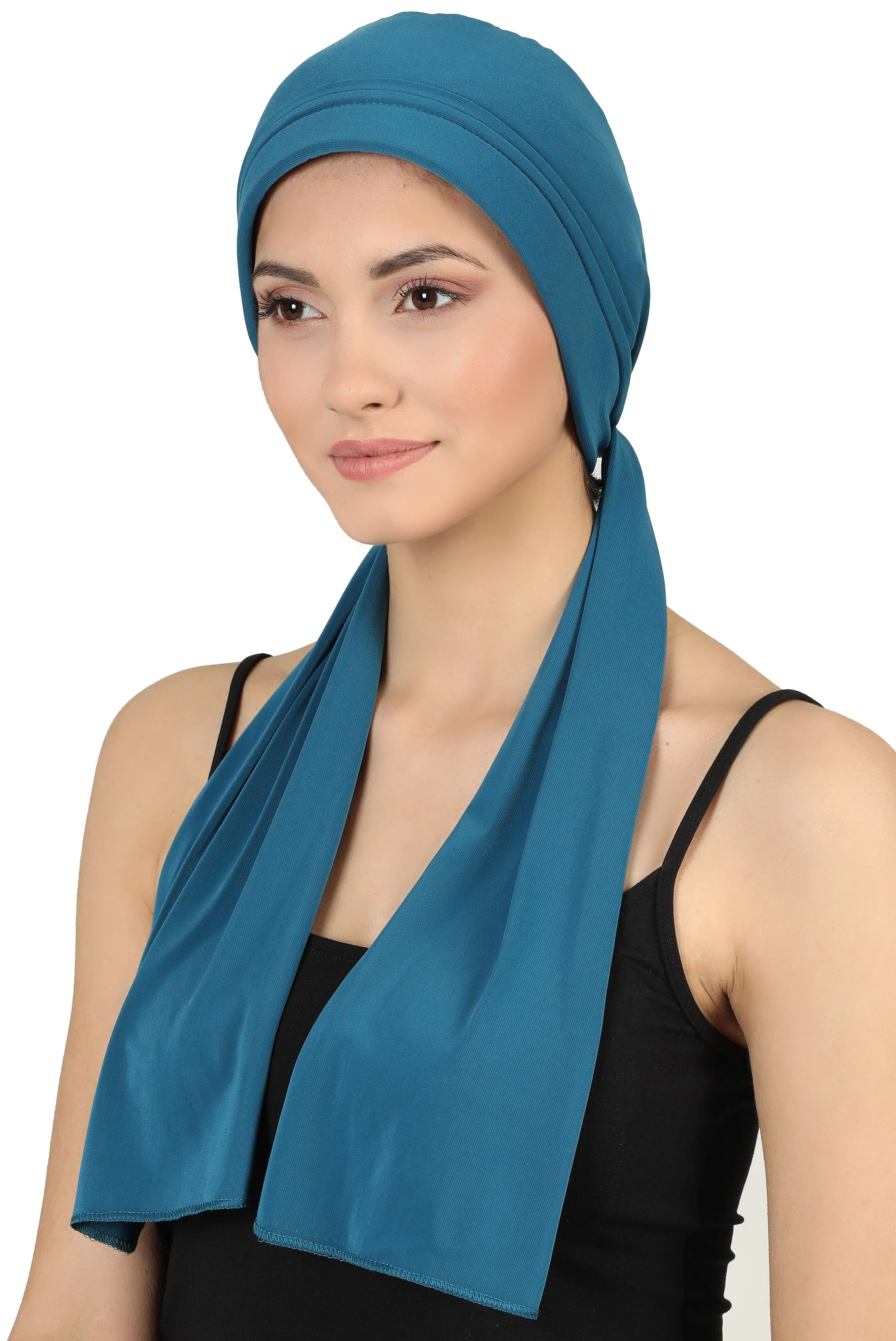 Versatile Headwear with Long Tails