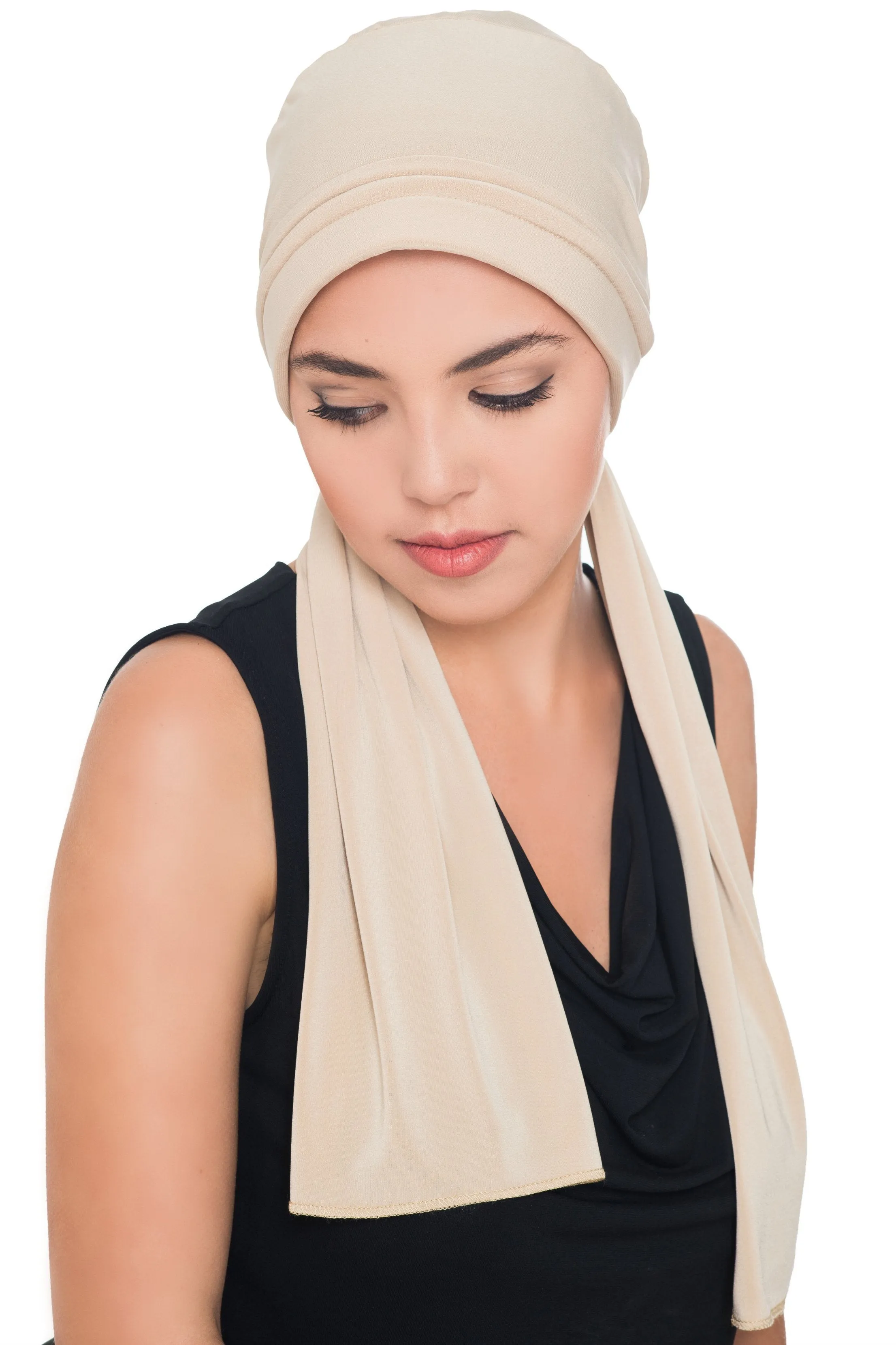 Versatile Headwear with Long Tails