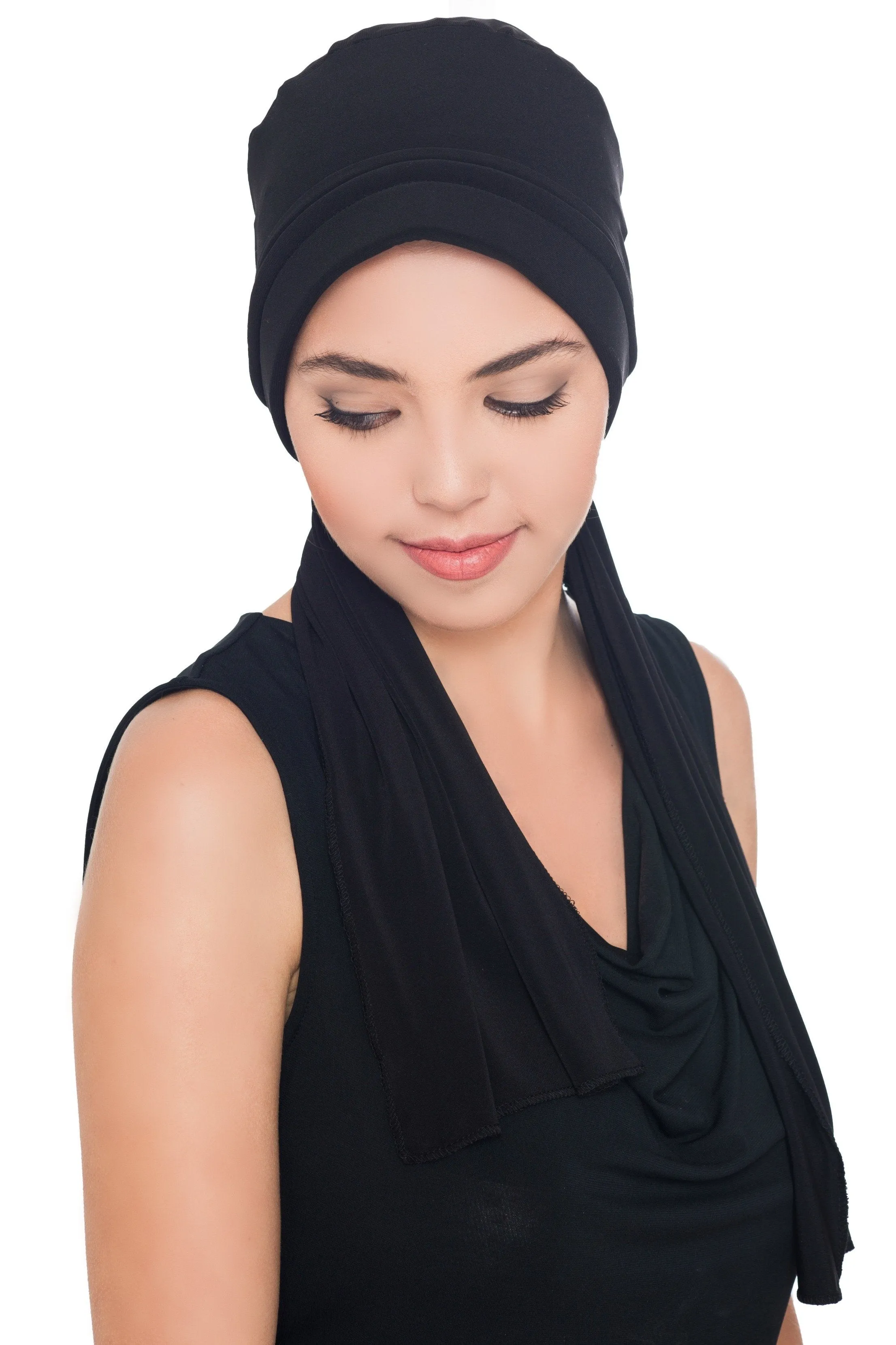 Versatile Headwear with Long Tails