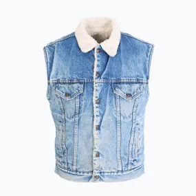 Vintage Denim Sherpa Vest