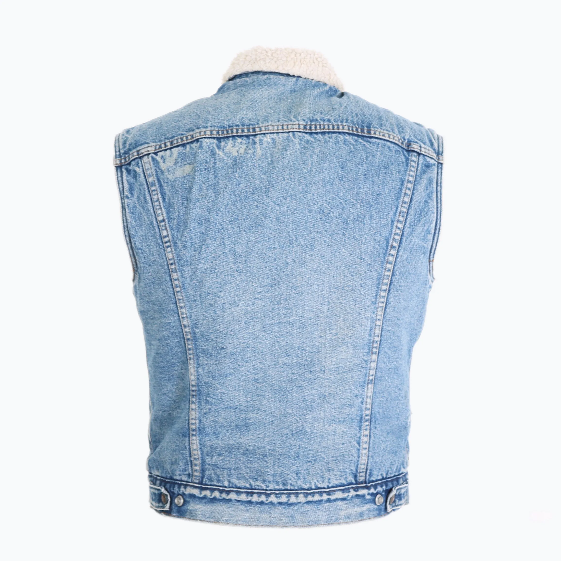 Vintage Denim Sherpa Vest