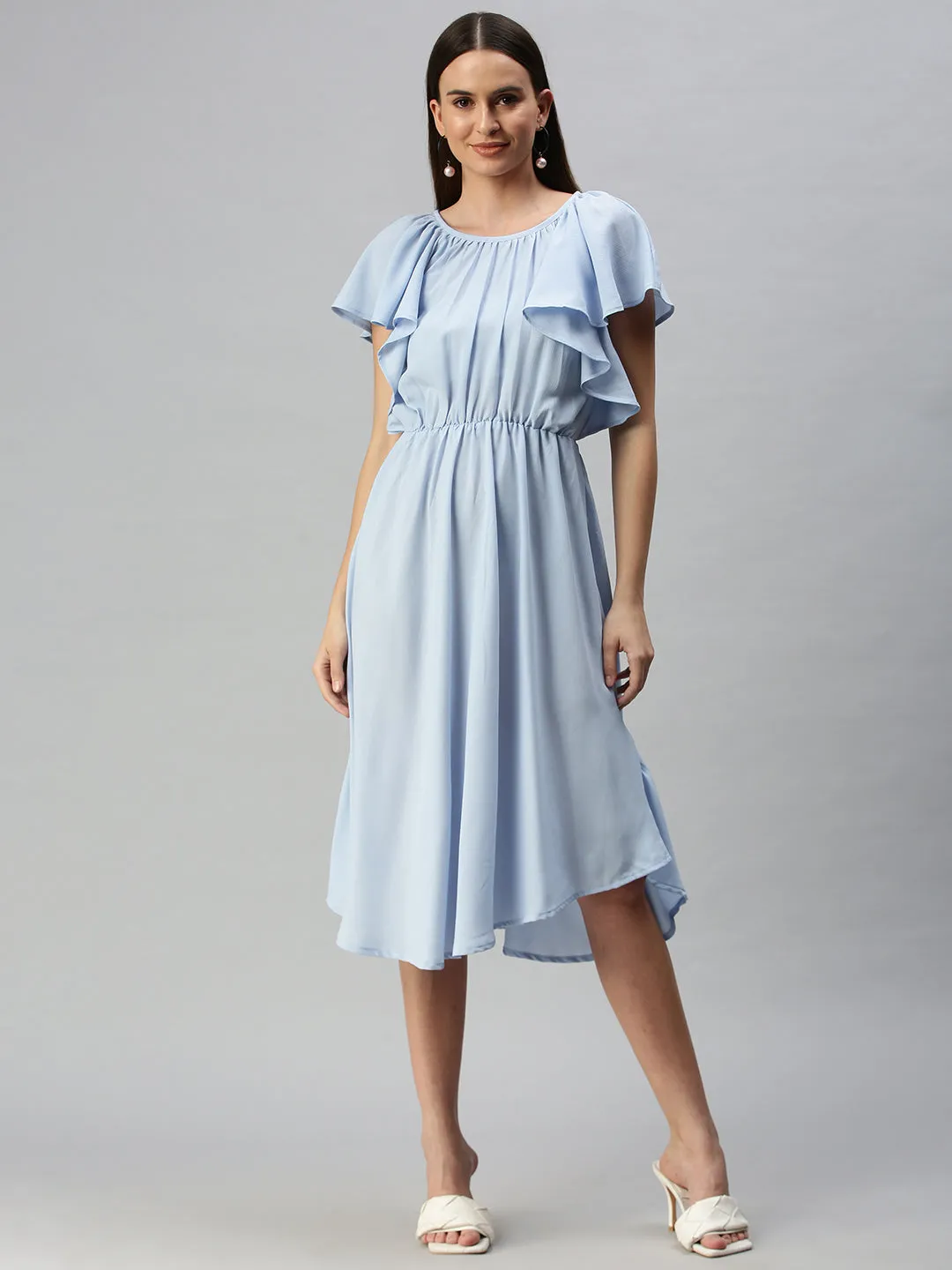 Women's A-Line Blue Dress