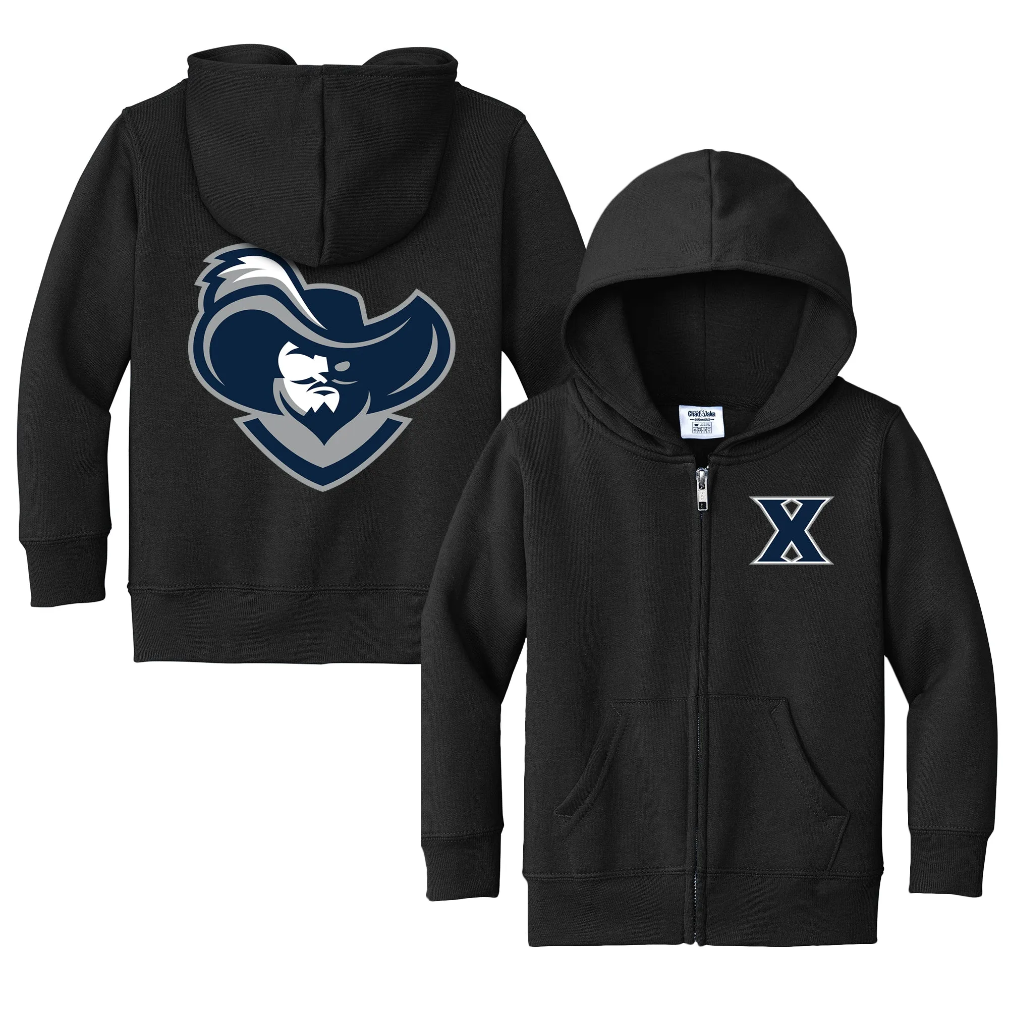 Xavier Musketeers Logo Toddler Full-Zip Sweatshirt